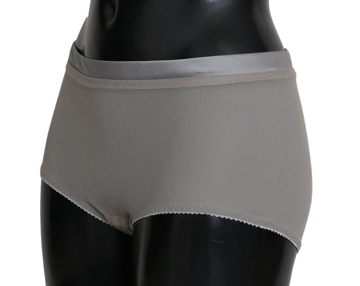 Dolce &amp; Gabbana Underwear Silver With Net Silk Bottoms