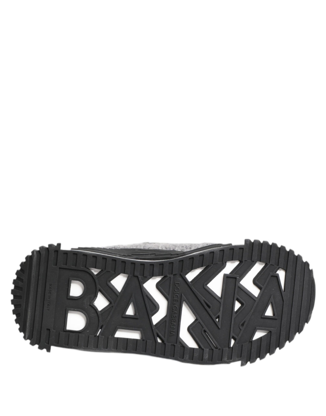 Dolce &amp; Gabbana Black Gray NS1 Low Top Sneakers Shoes