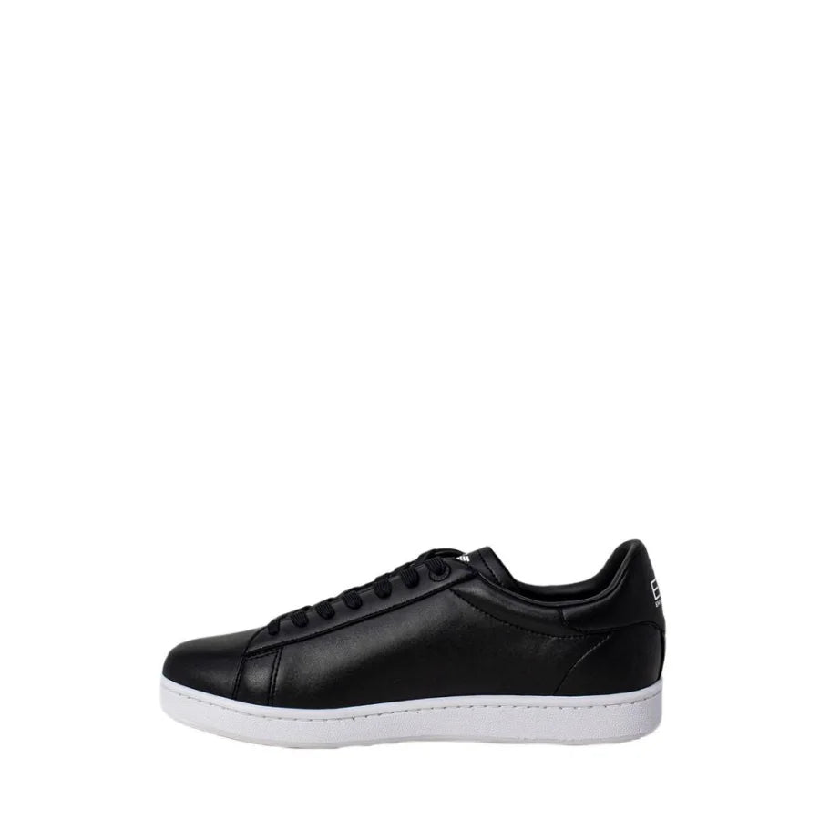EA7 Emporio Armani Black And White Polyethylene Low Top Sneakers