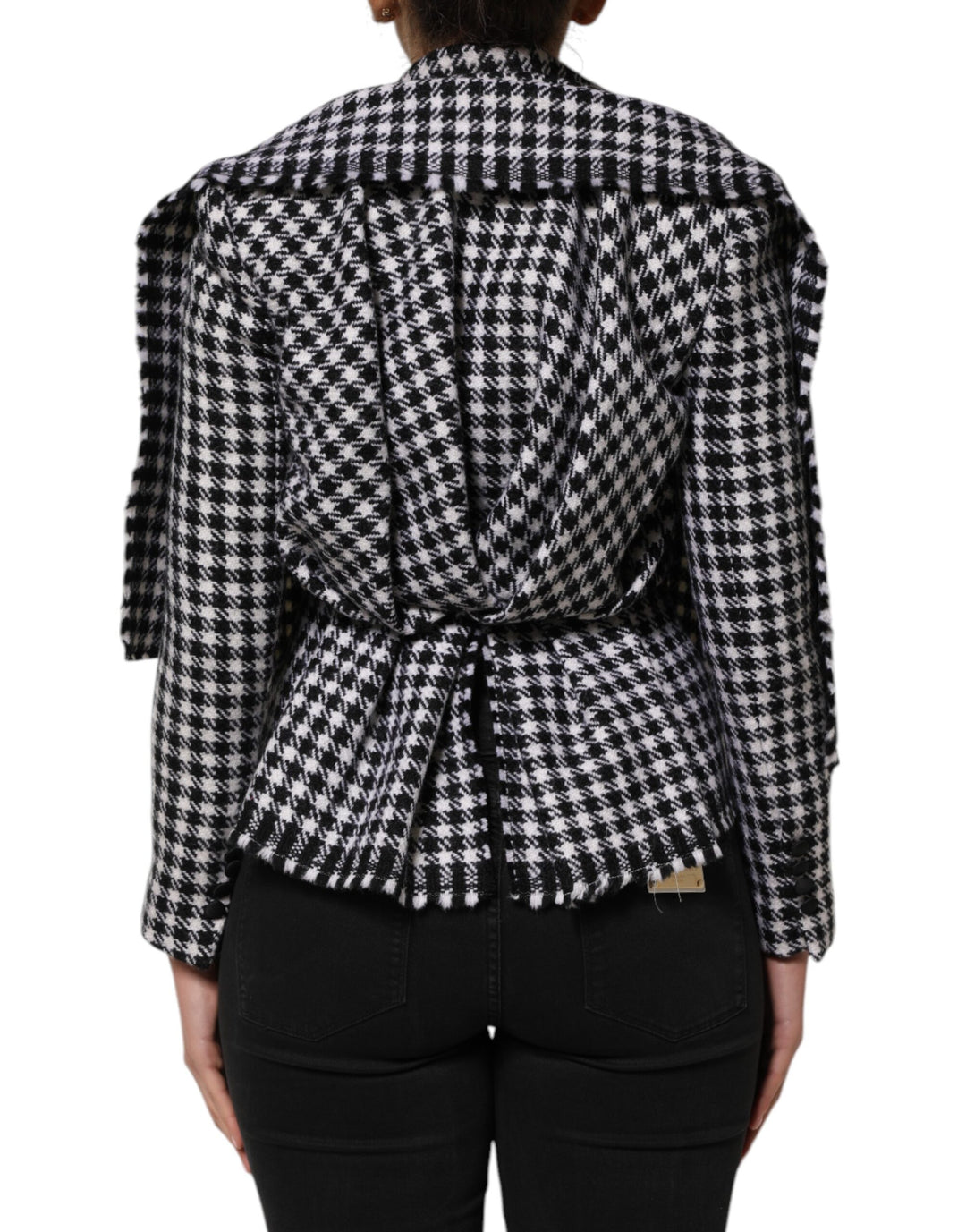 Dolce &amp; Gabbana Multicolor Wool Monochrome Patterned Jacket