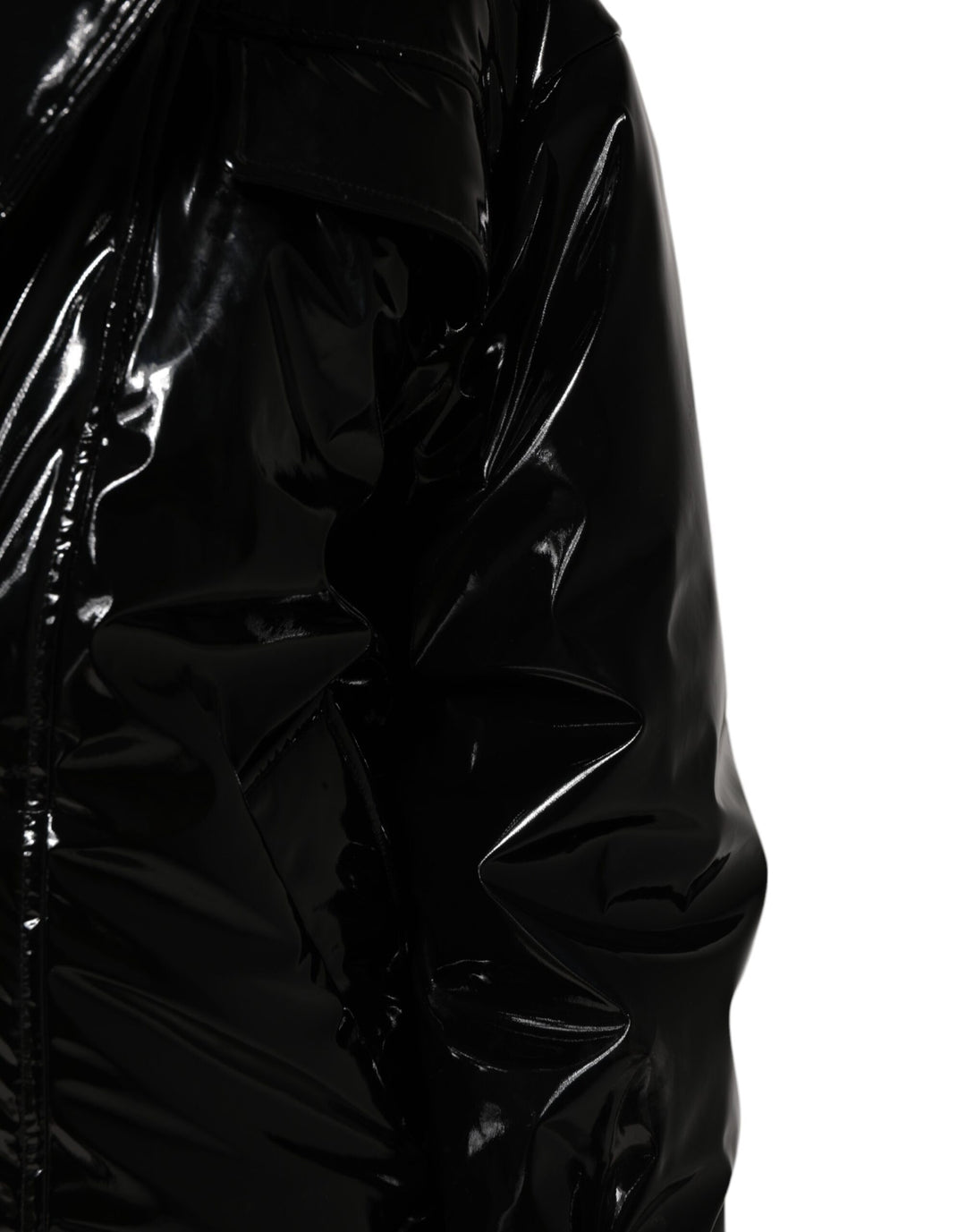 Dolce &amp; Gabbana Black Polyester Quilted Puffer Coat Jacket