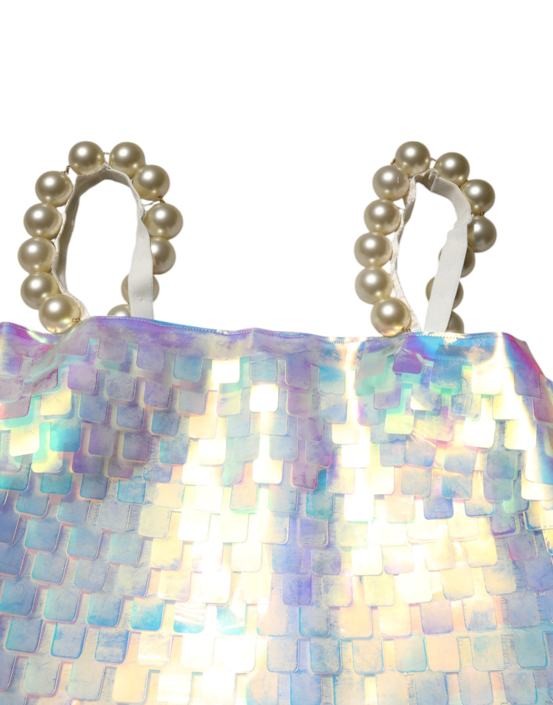 Dolce &amp; Gabbana Multicolor Sequin Holographic Mini  Dress