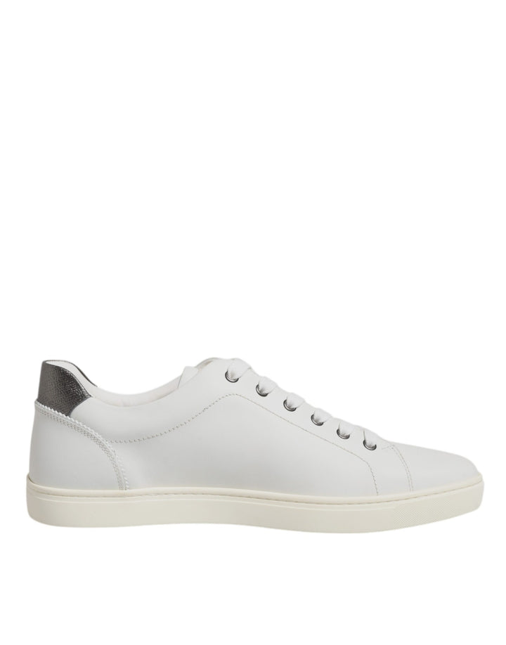 Dolce &amp; Gabbana White Sacred Heart Men Low Top Sneakers Shoes