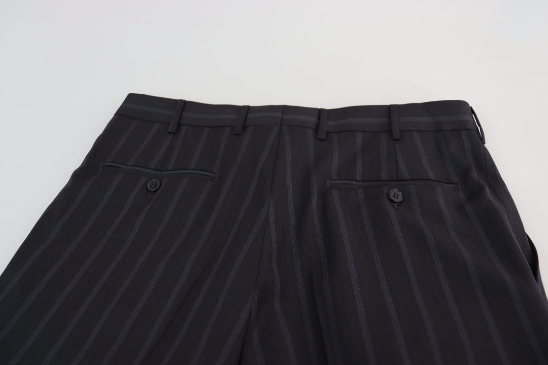 Dolce &amp; Gabbana Gray Wool Blend Formal Trousers Pants
