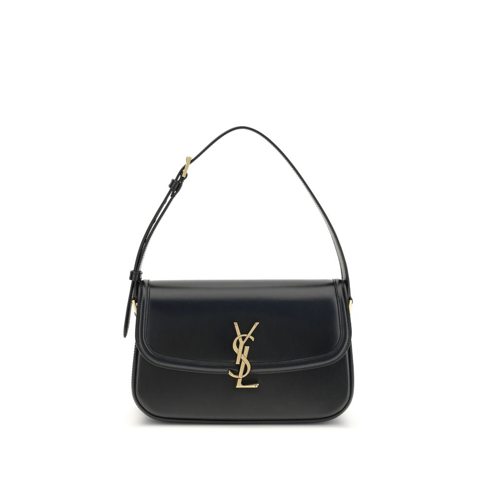 Saint Laurent Black Calf Leather Bos Taurus Shoulder Bag