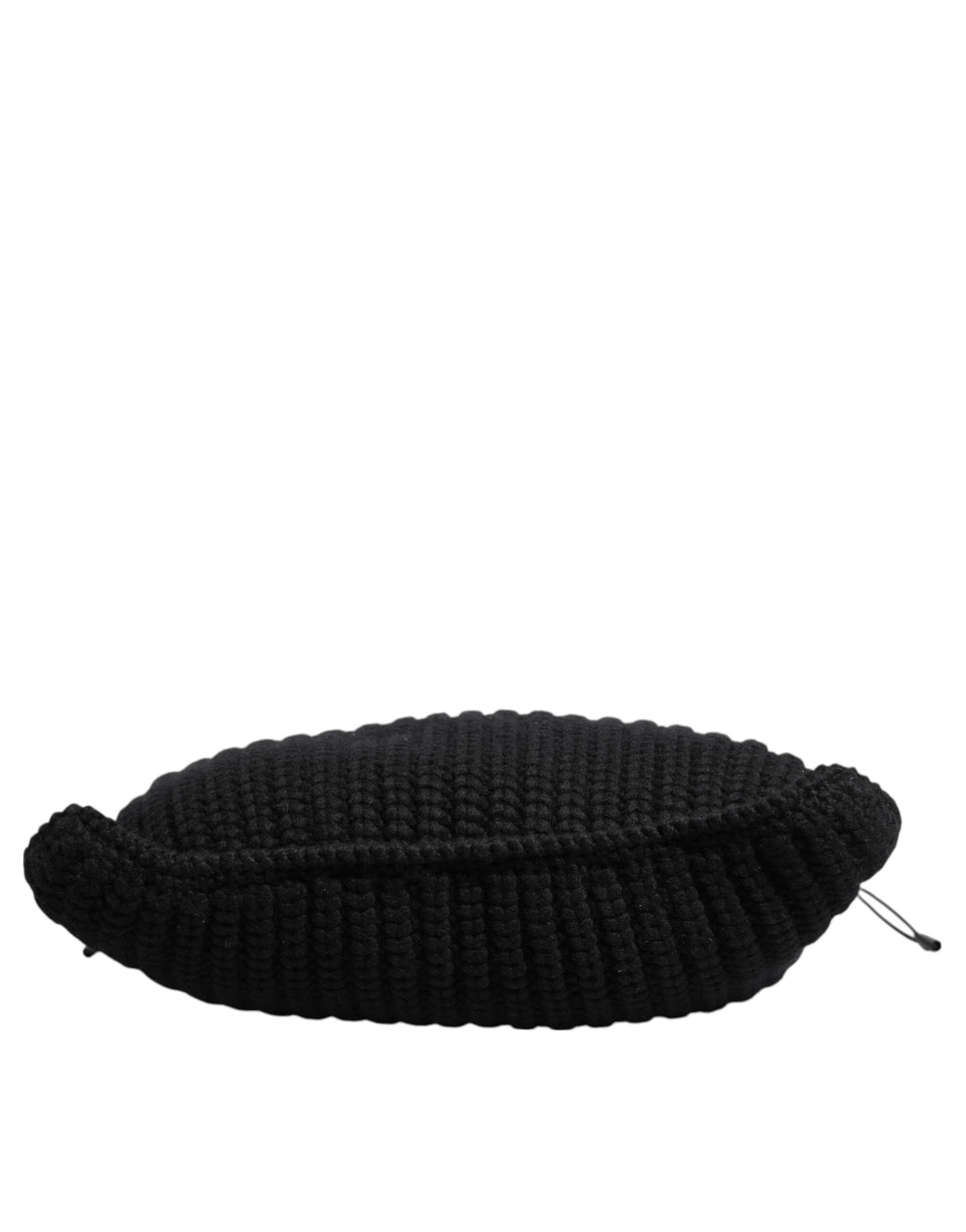 Dolce &amp; Gabbana Black Cashmere Knitted Leather Shoulder Women Borse Bag