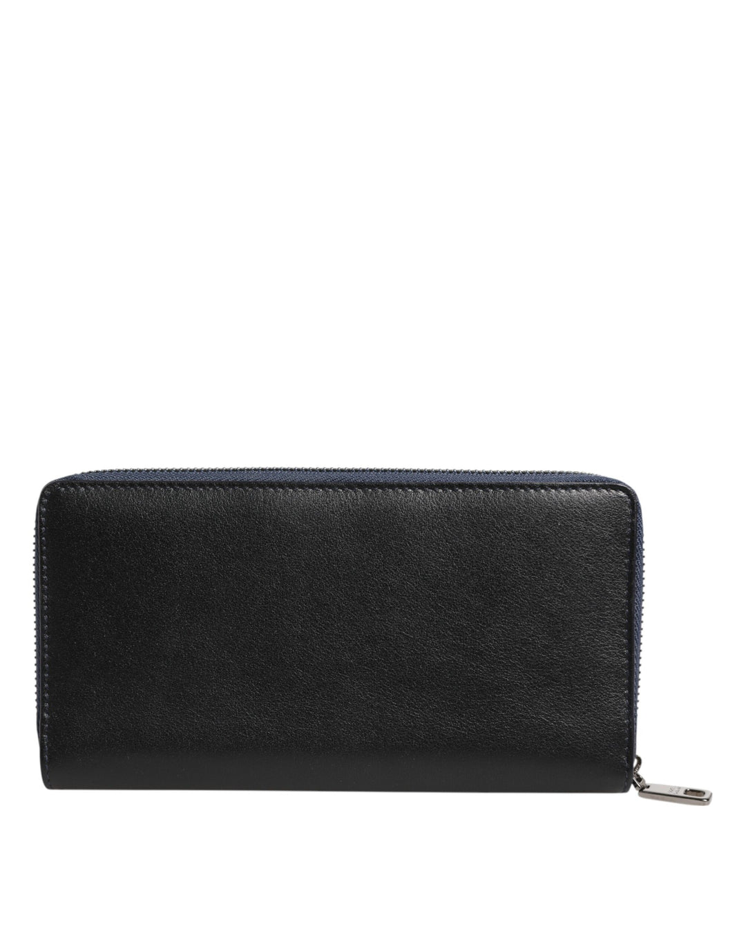 Dolce &amp; Gabbana Black Blue Exotic Leather Men Continental Clutch Wallet