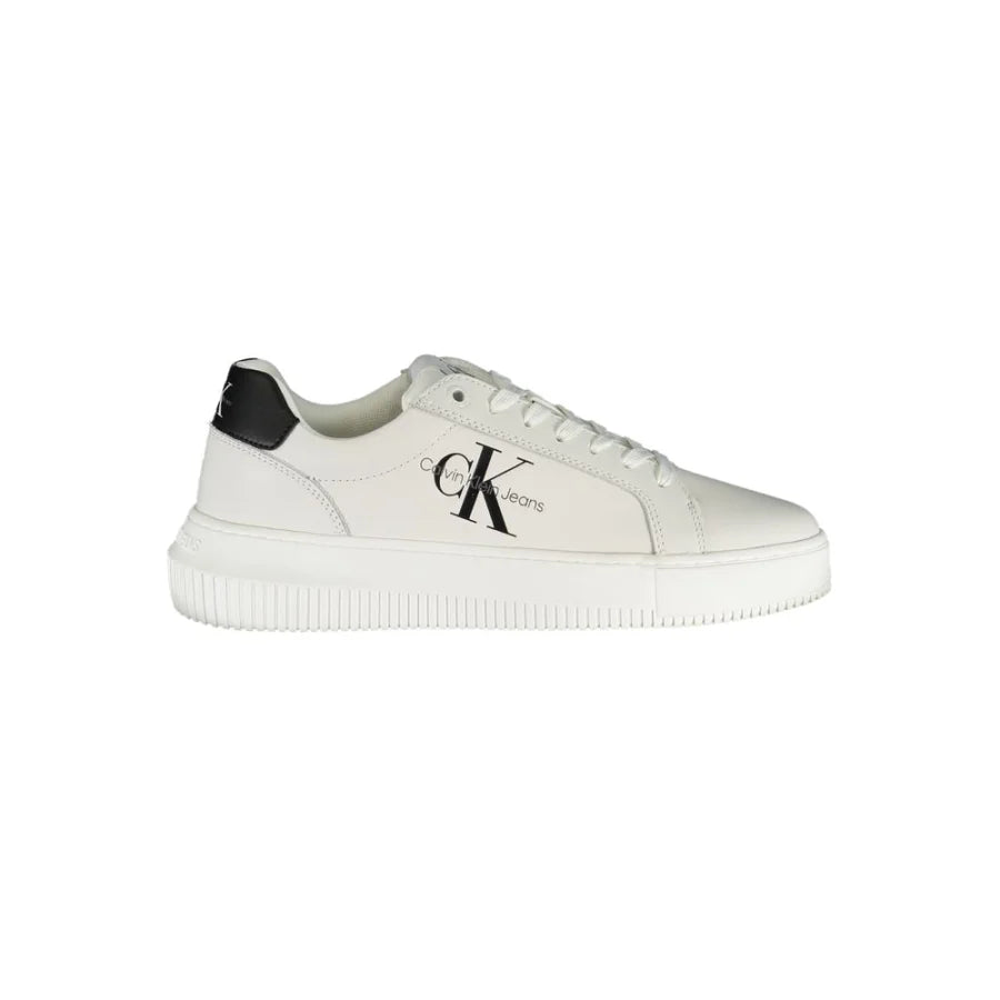 Calvin Klein White Leather Women Sneaker