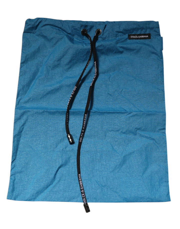 Dolce &amp; Gabbana Blue Logo Waistband Beachwear Shorts Swimwear