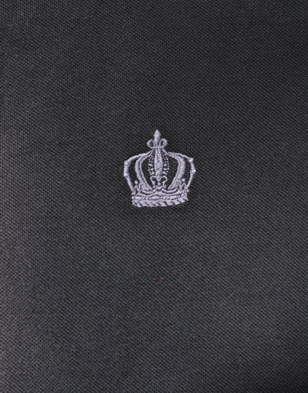 Dolce &amp; Gabbana Gray Cotton Crown Collared Men Polo T-shirt