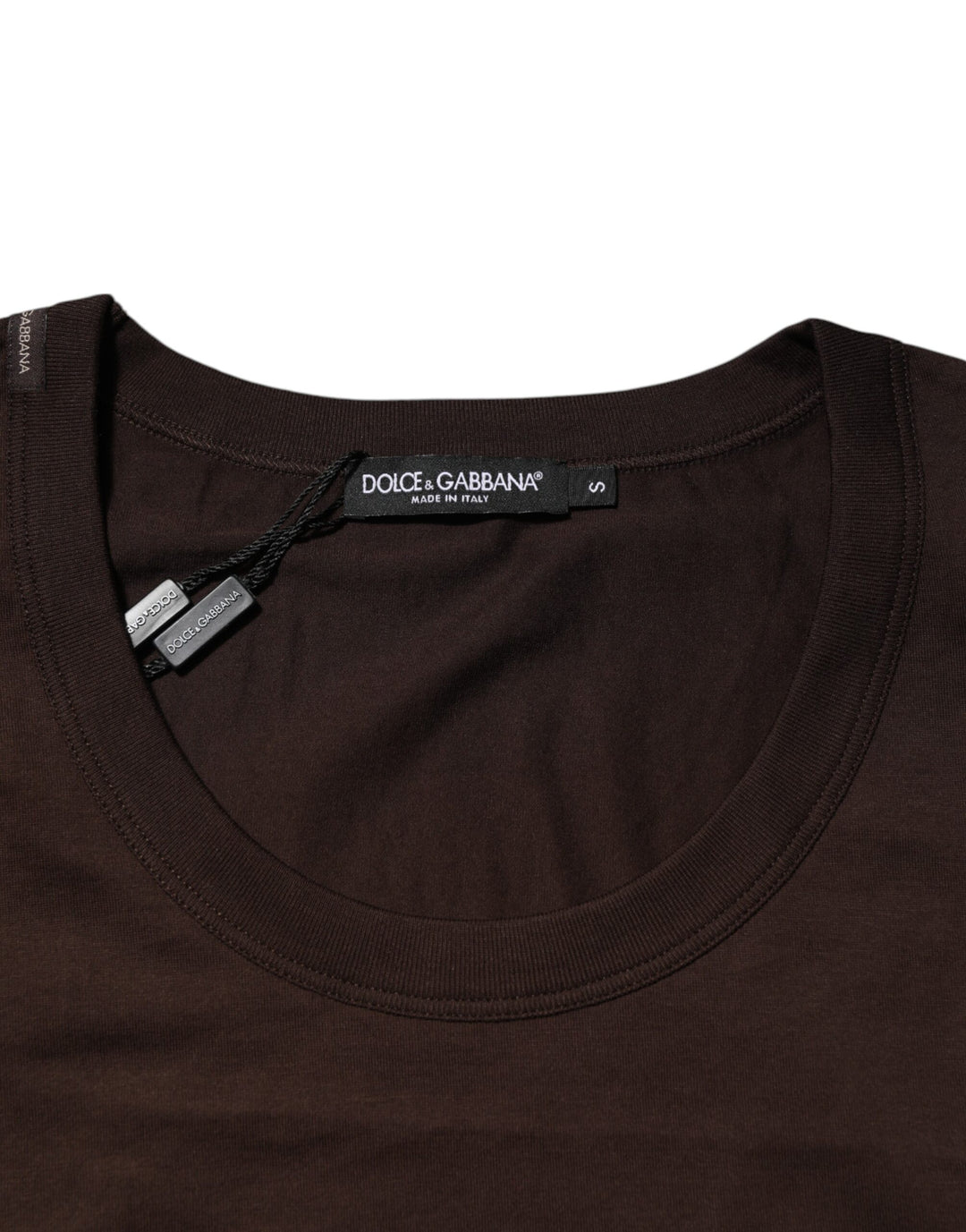 Dolce &amp; Gabbana Brown Cotton Sleeveless Underwear Men Tank Top