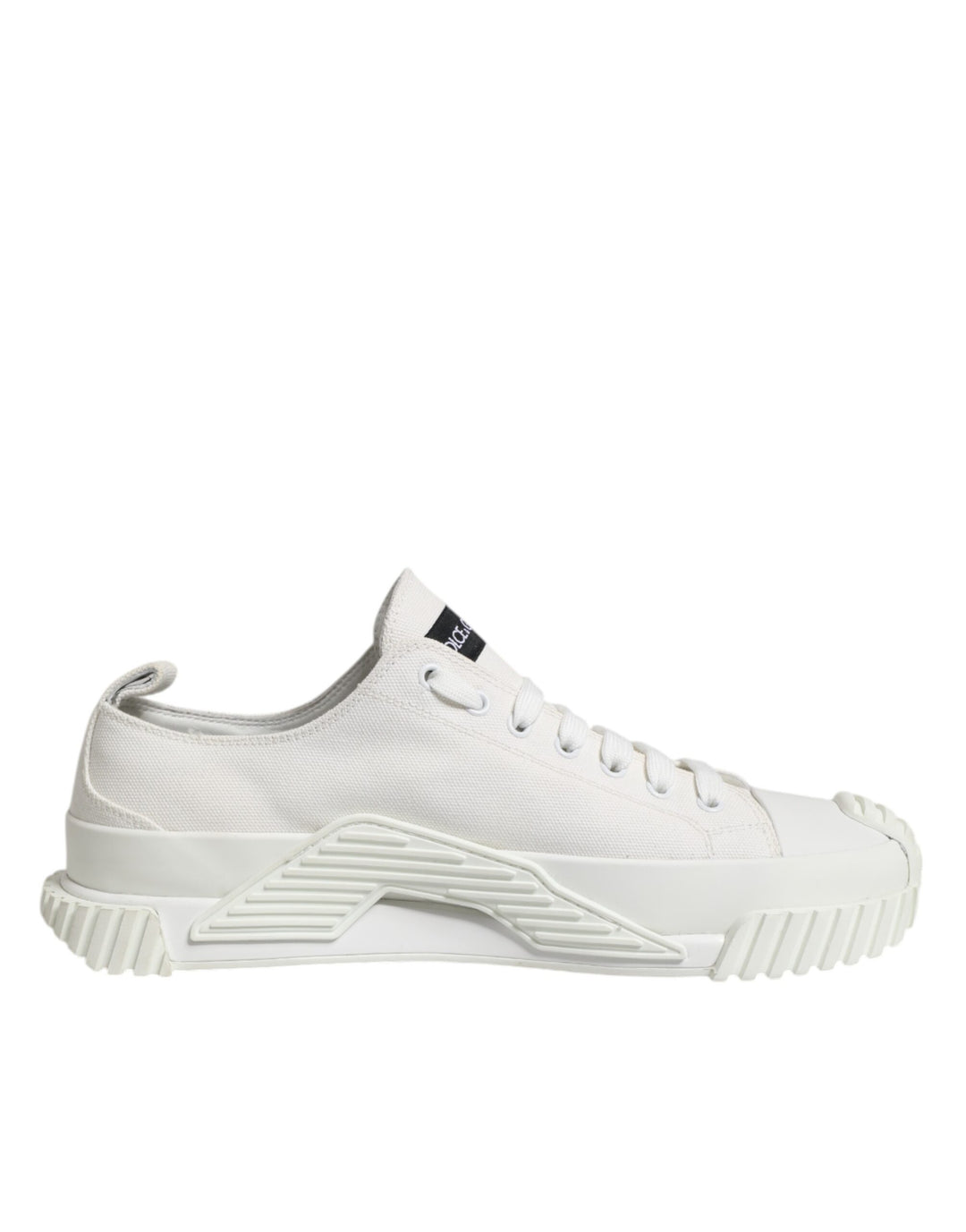 Dolce & Gabbana White Logo Graffiti Low Top Sneakers Shoes