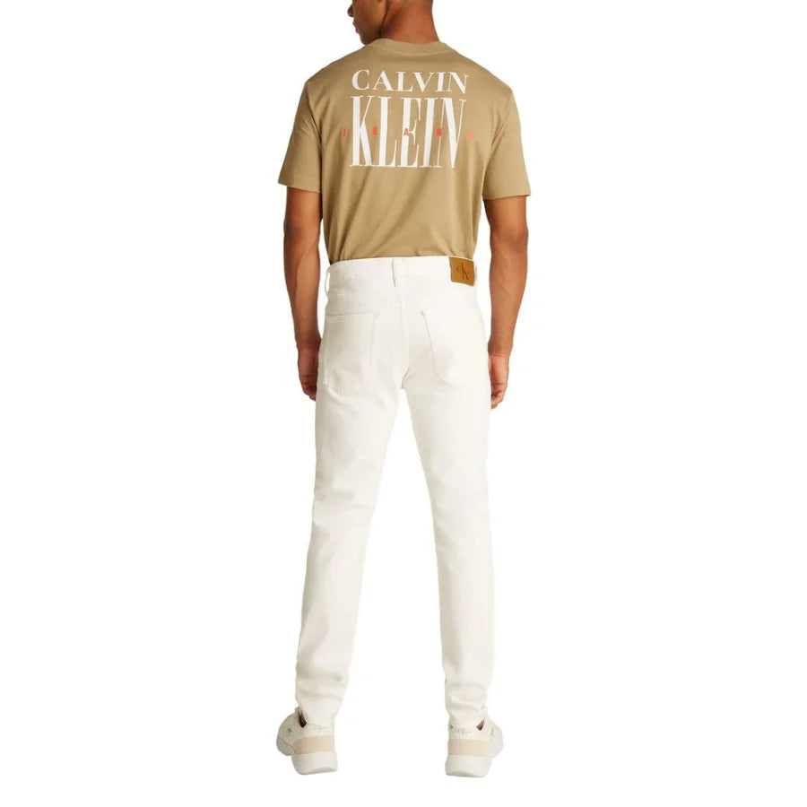 Calvin Klein Jeans White Cotton Skinny