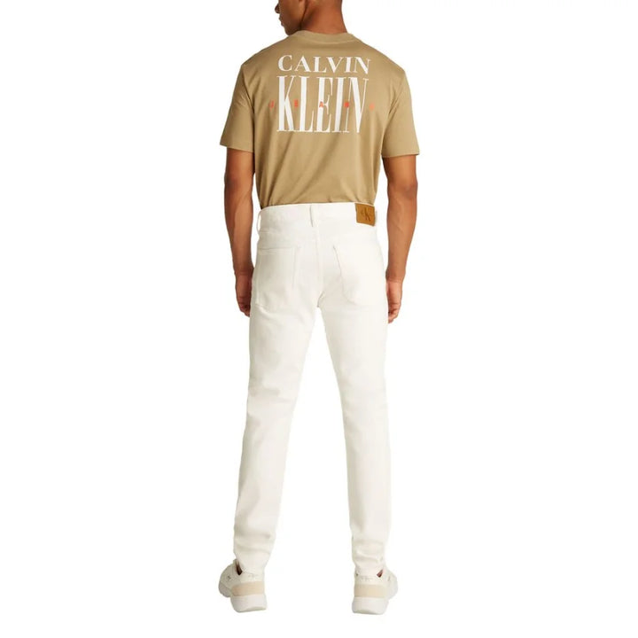Calvin Klein Jeans White Cotton Skinny