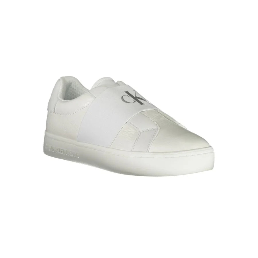 Calvin Klein Bianco Leather Women Sneaker