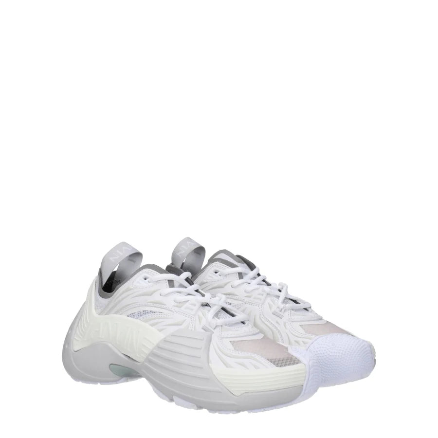 Lanvin White Leather Athletic Sneakers