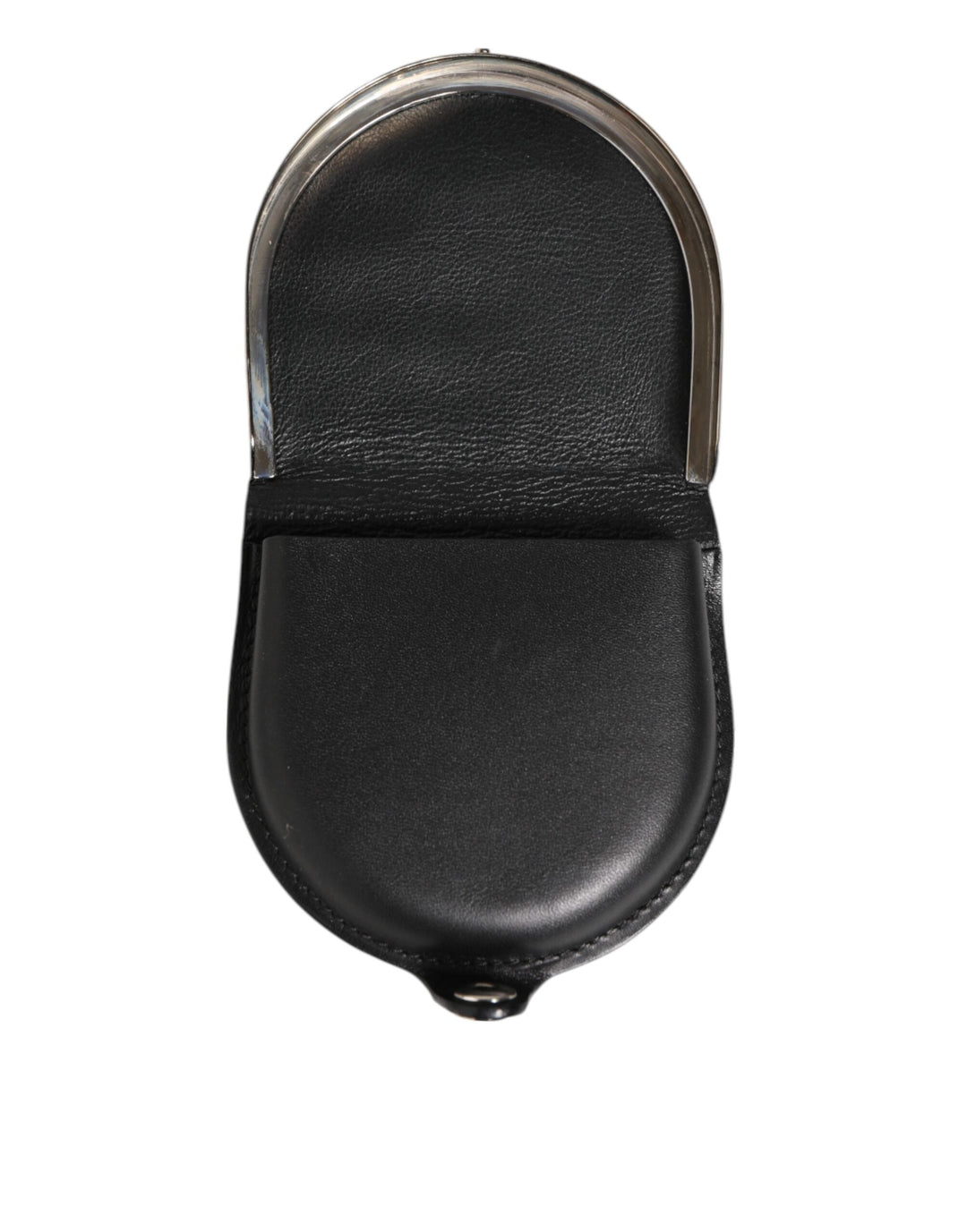 Dolce &amp; Gabbana Black Polished Crocodile Leather Mens Coin Purse Wallet