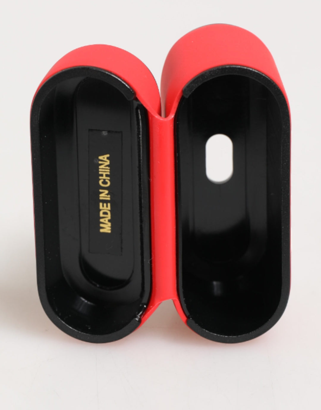 Dolce &amp; Gabbana Red PVC DG Logo Embossed Men Flip Holder  Airpods Case