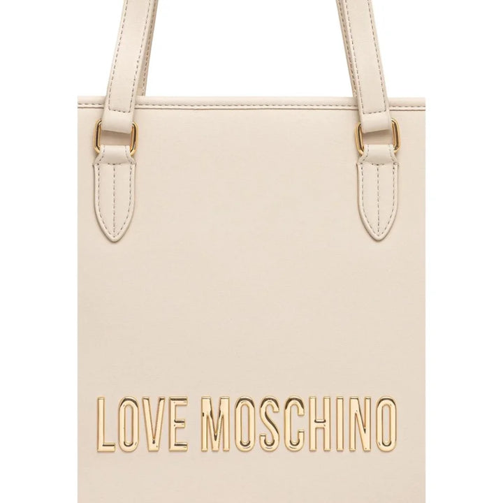 Love Moschino Beige Polyethylene Handbag