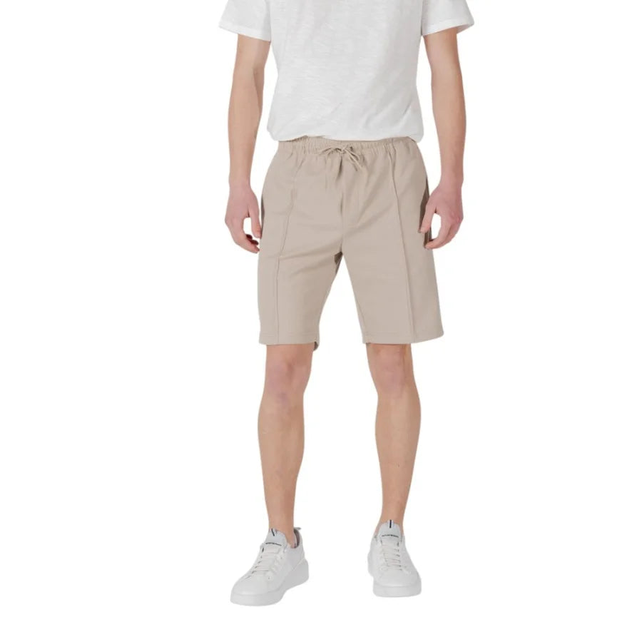Antony Morato Beige Polyester Bermuda Shorts