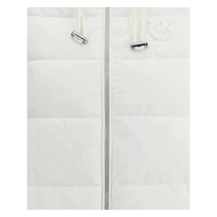 PINKO White Polyester Full-Length Jacket