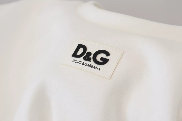 Dolce &amp; Gabbana White Cotton Corset Stretch Top  T-shirt