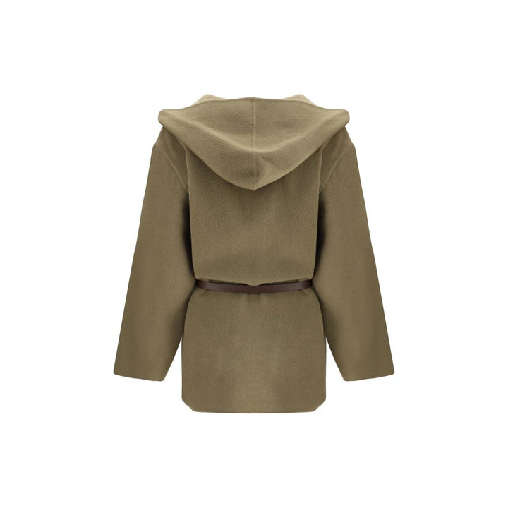 Jacob Cohen Brown Fleece Wool Coat