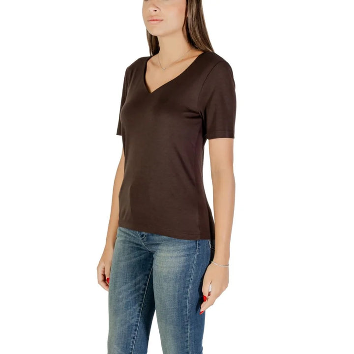 Street One Brown Cotton T-Shirt