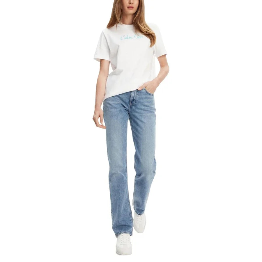 Calvin Klein Jeans Blue Recycled Cotton Mom
