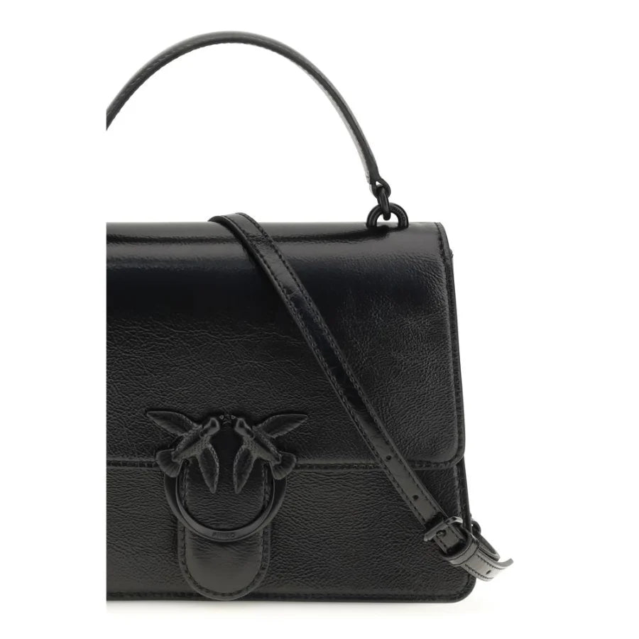 PINKO Black Lamb Ovis Aries Handbag