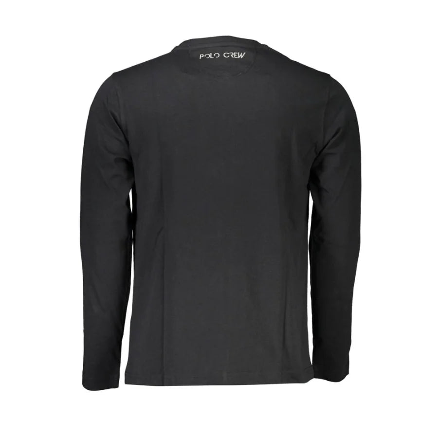 La Martina Black Cotton Men’s T-Shirt