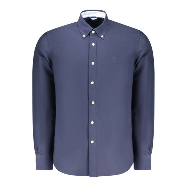 North Sails Blu Cotton Men Shirt