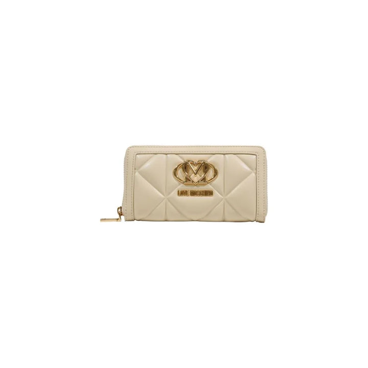 Love Moschino Cream Artificial Leather Wallet