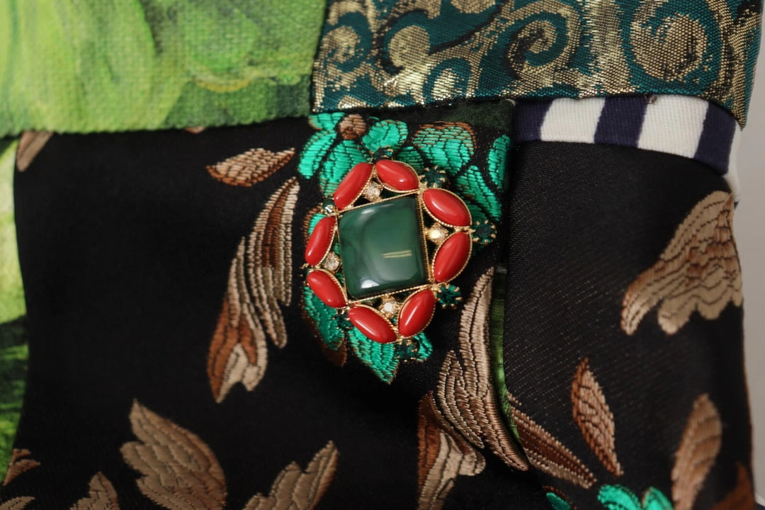 Dolce &amp; Gabbana Multicolor Patchwork A-line Polyester Skirt