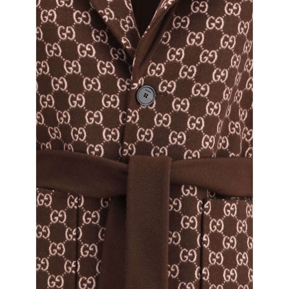 Gucci Brown Wool Coat