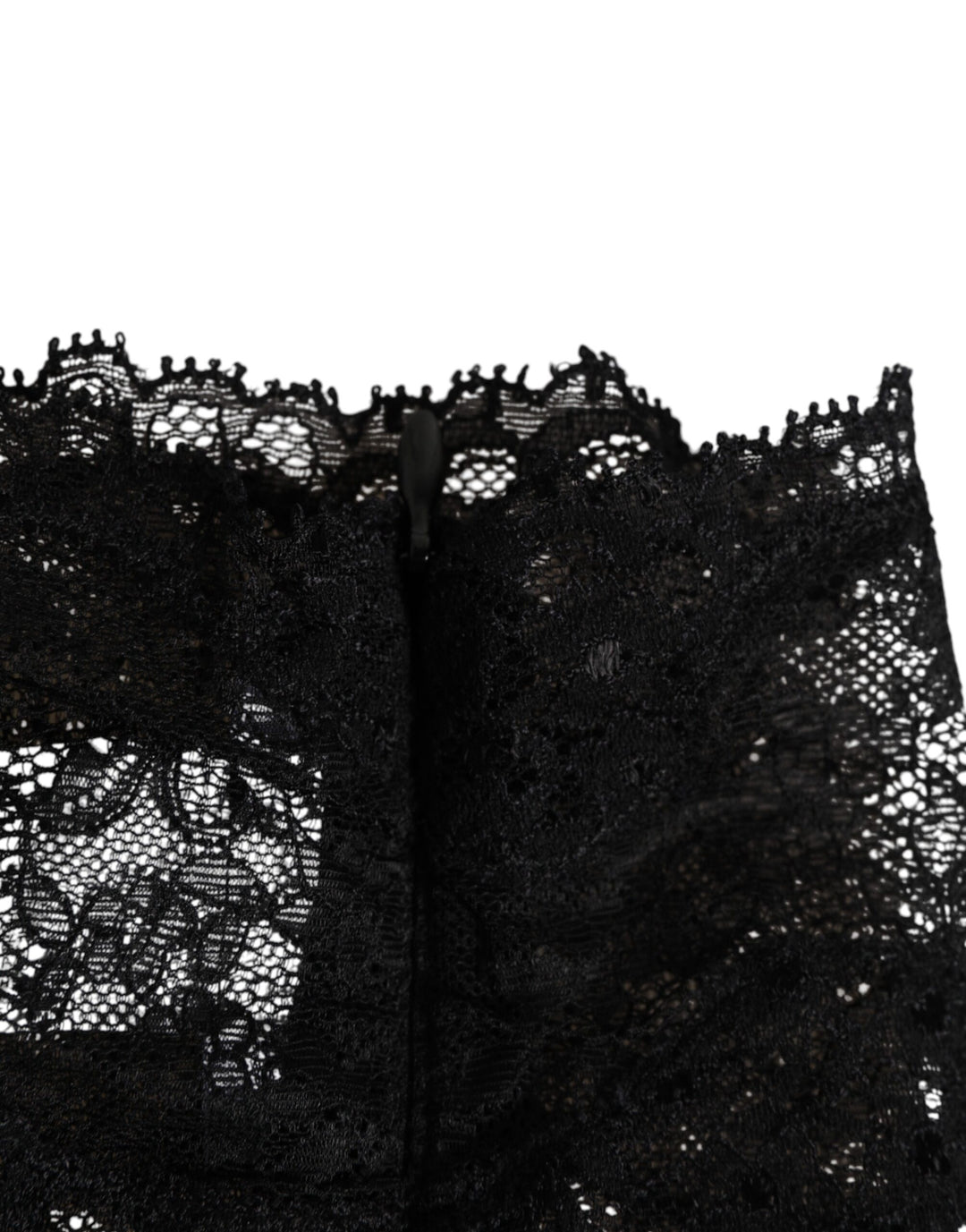 Dolce &amp; Gabbana Black Lace Neck Scarf