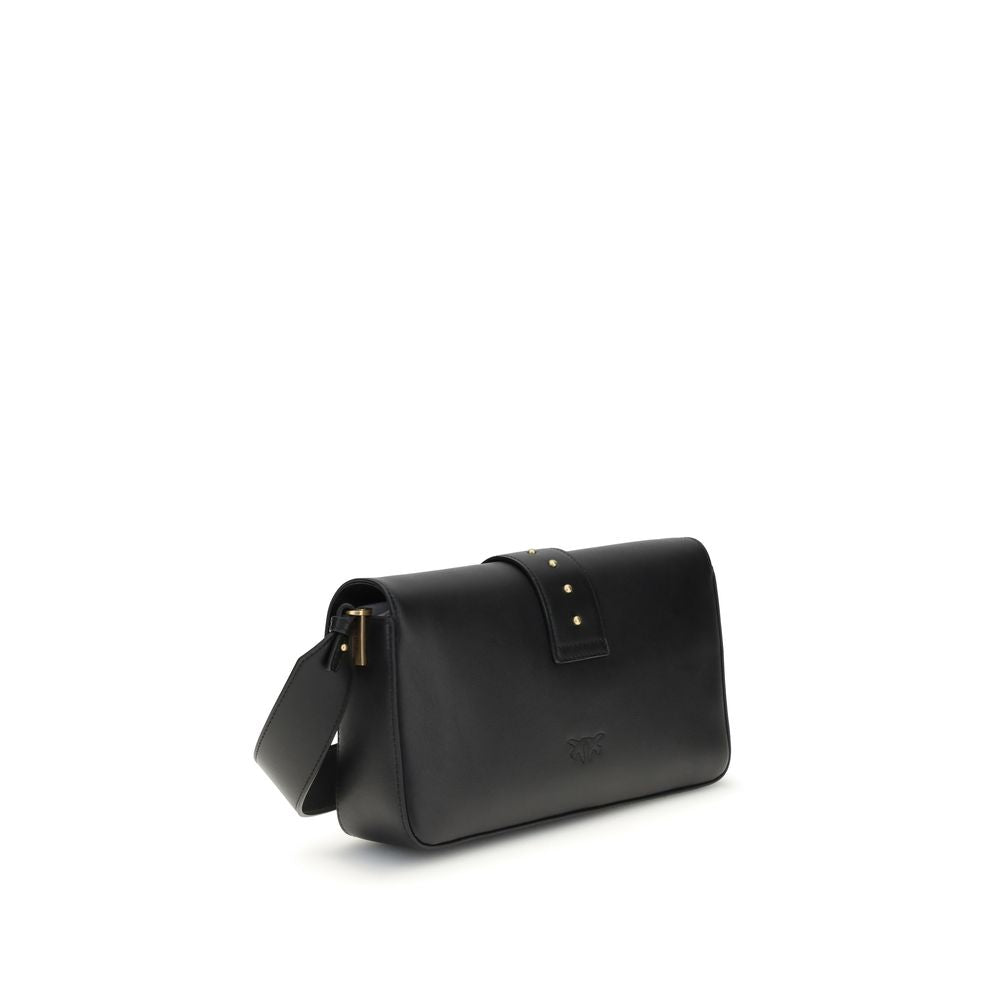 PINKO - Black Leather Shoulder Bag