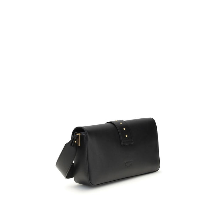 PINKO - Black Leather Shoulder Bag