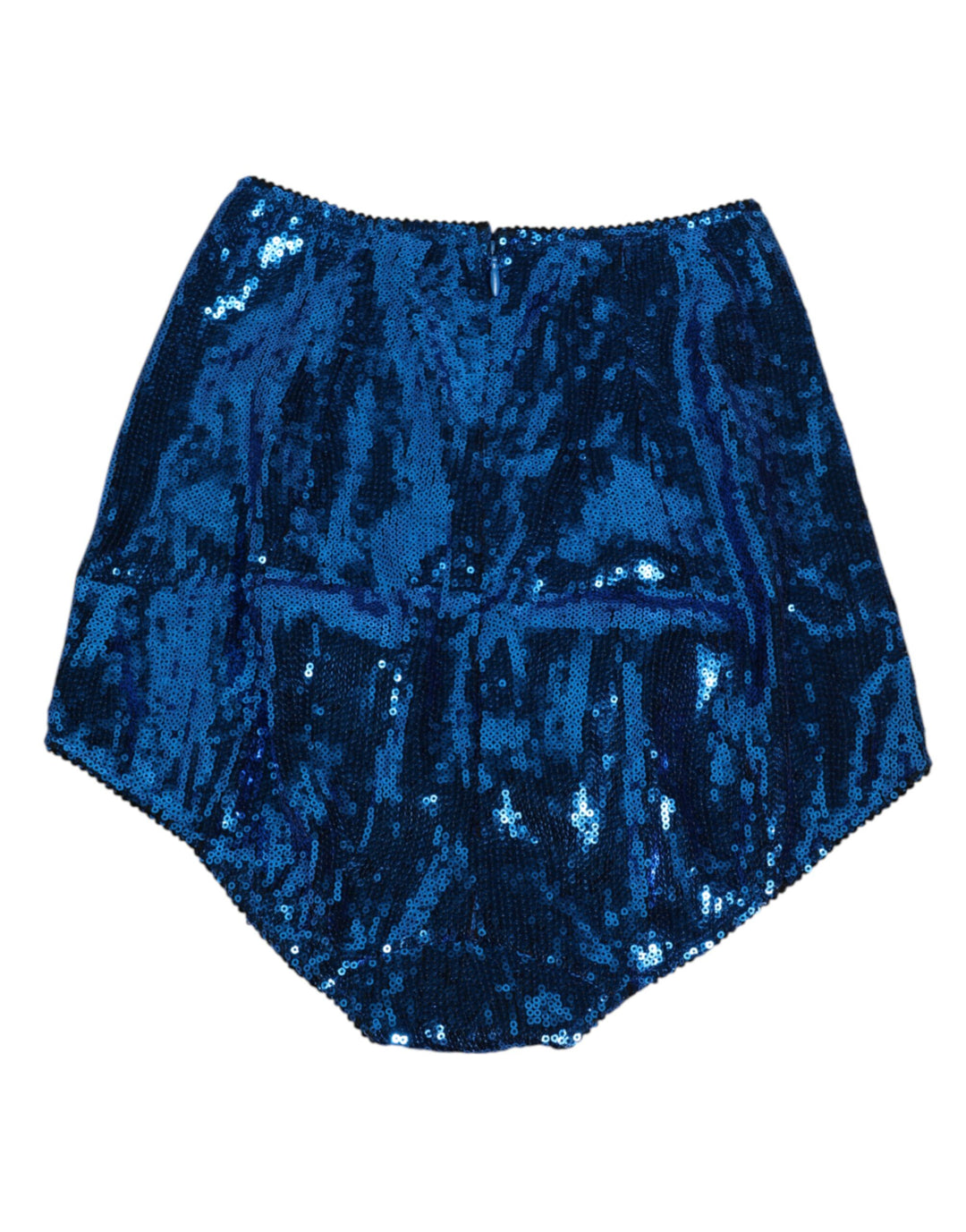 Dolce &amp; Gabbana Blue Sequin Embellished High Waist Girdle Underwear
