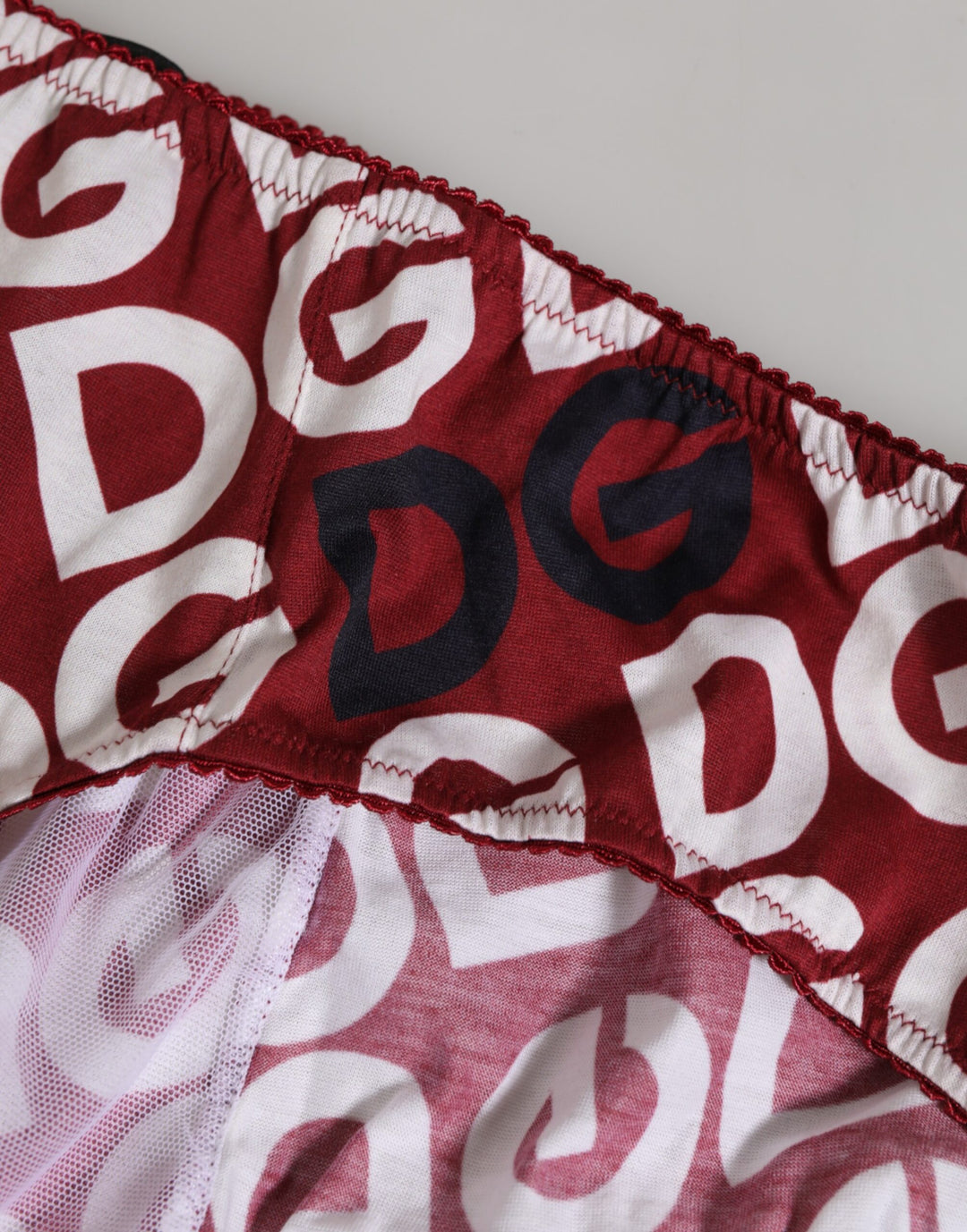 Dolce &amp; Gabbana Bordeaux DG Logo Slip Bottom Brief Underwear