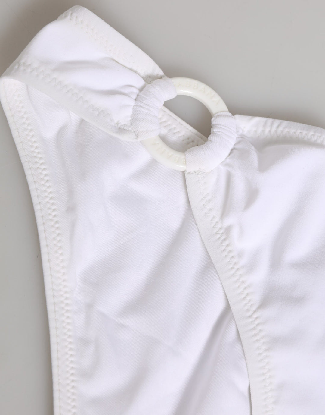 Dolce &amp; Gabbana White Logo Swimsuit 2 Piece Top Bottom Swimwear