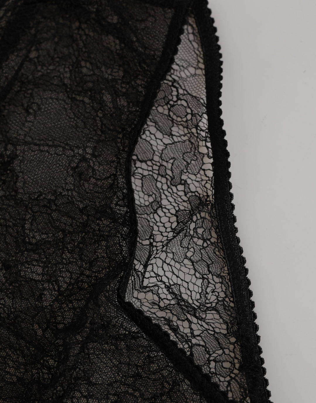Dolce &amp; Gabbana Black Nylon Stretch High Waist Panty Underwear