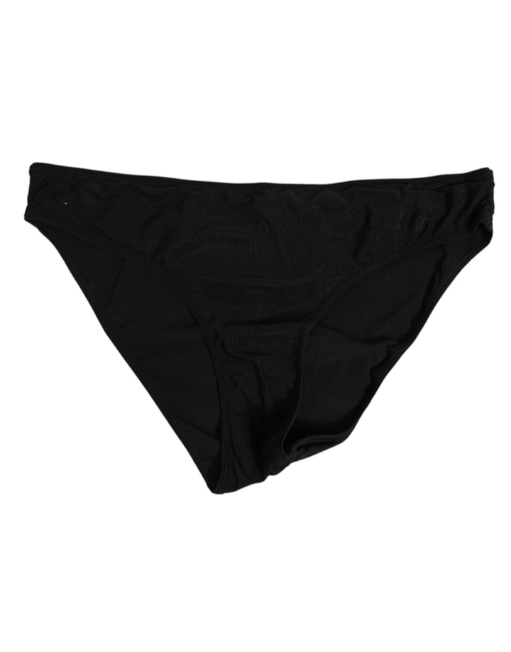 Dolce &amp; Gabbana Black Nylon Stretch Slip Brief Women Underwear