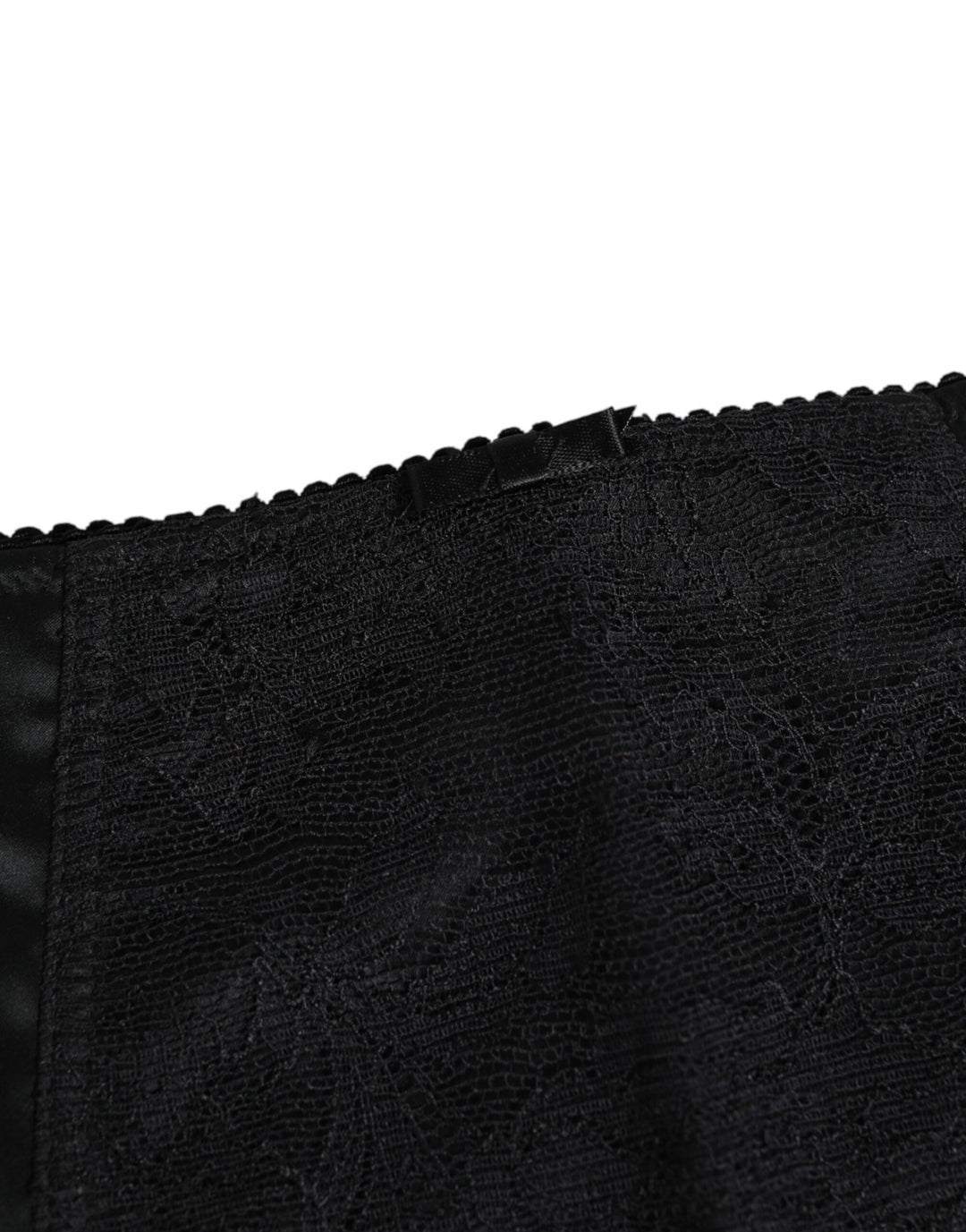 Dolce &amp; Gabbana Black Silk Stretch Slip Cycling Women Underwear