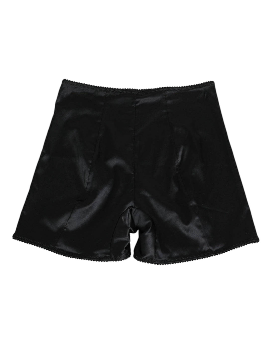Dolce &amp; Gabbana Black Silk Stretch Slip Cycling Women Underwear