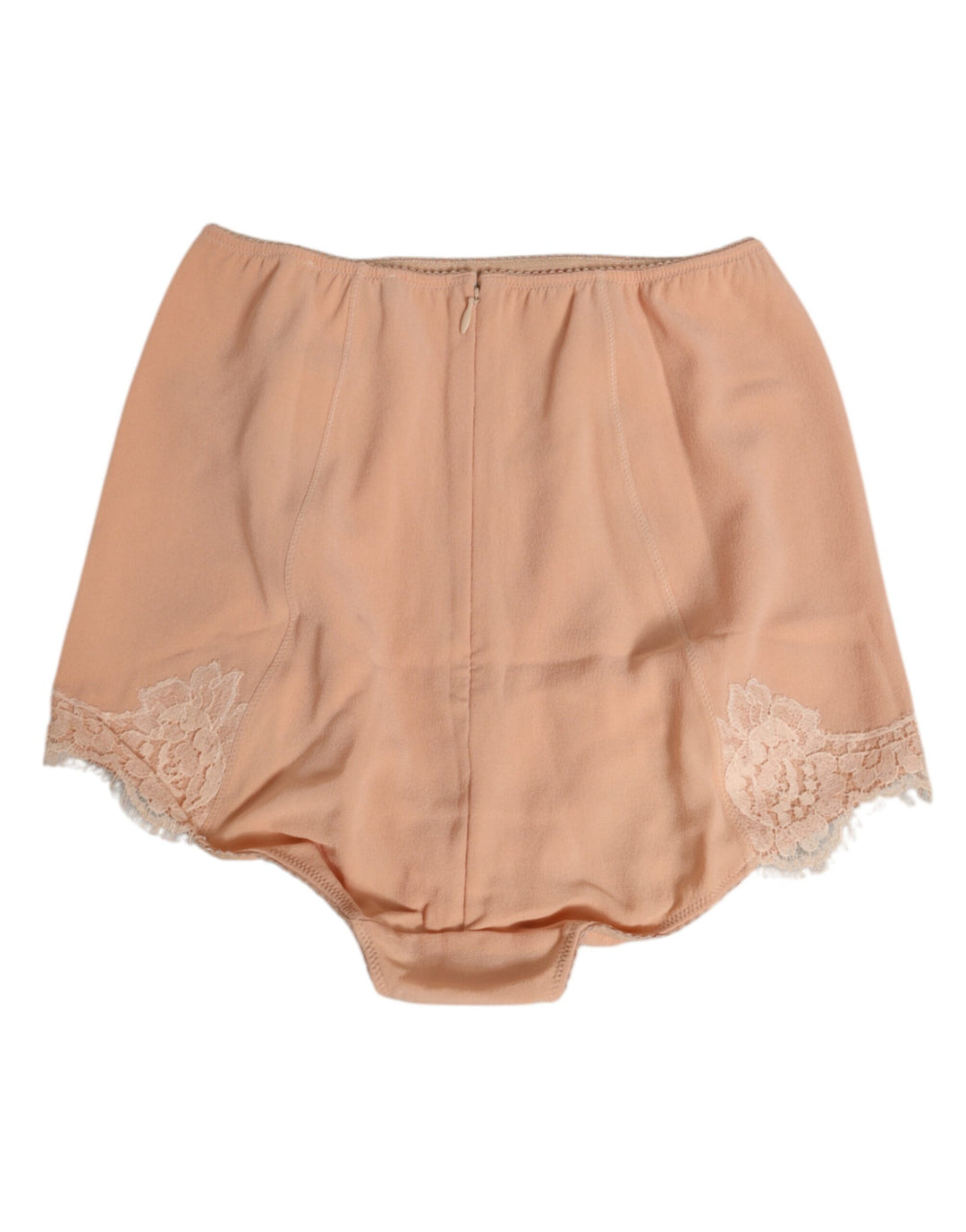 Dolce &amp; Gabbana Beige Silk Stretch High Waist Girdle Underwear