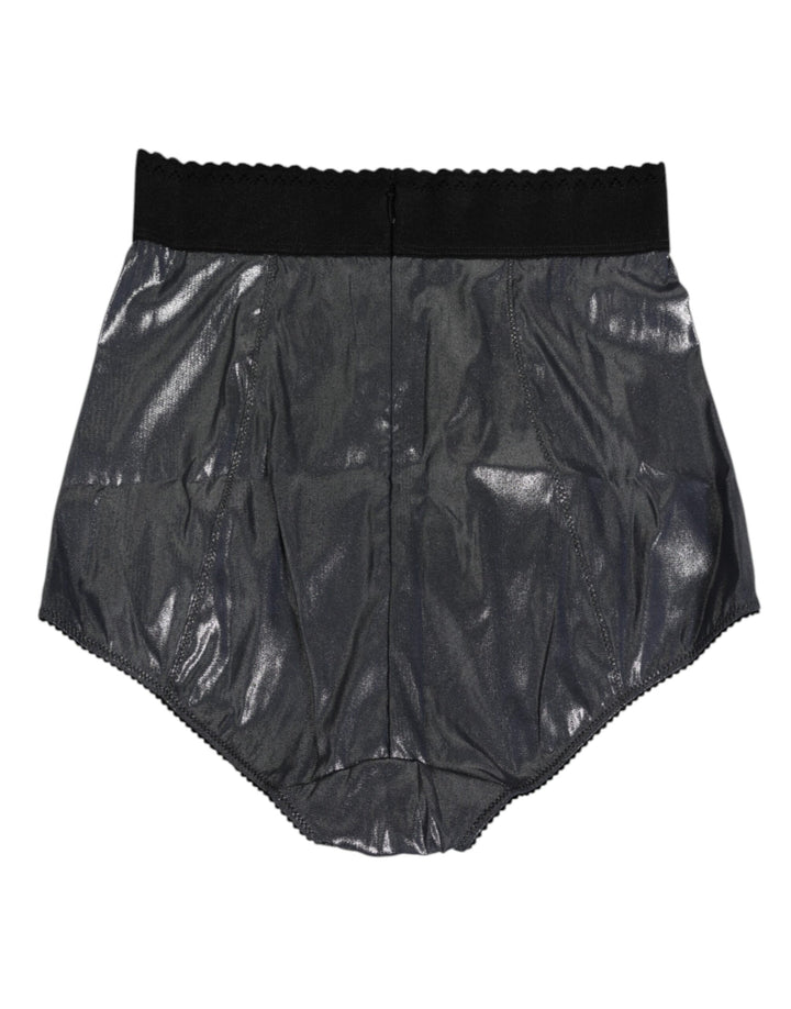 Dolce &amp; Gabbana Gray Silk Stretch Slip Girdle Panty Underwear