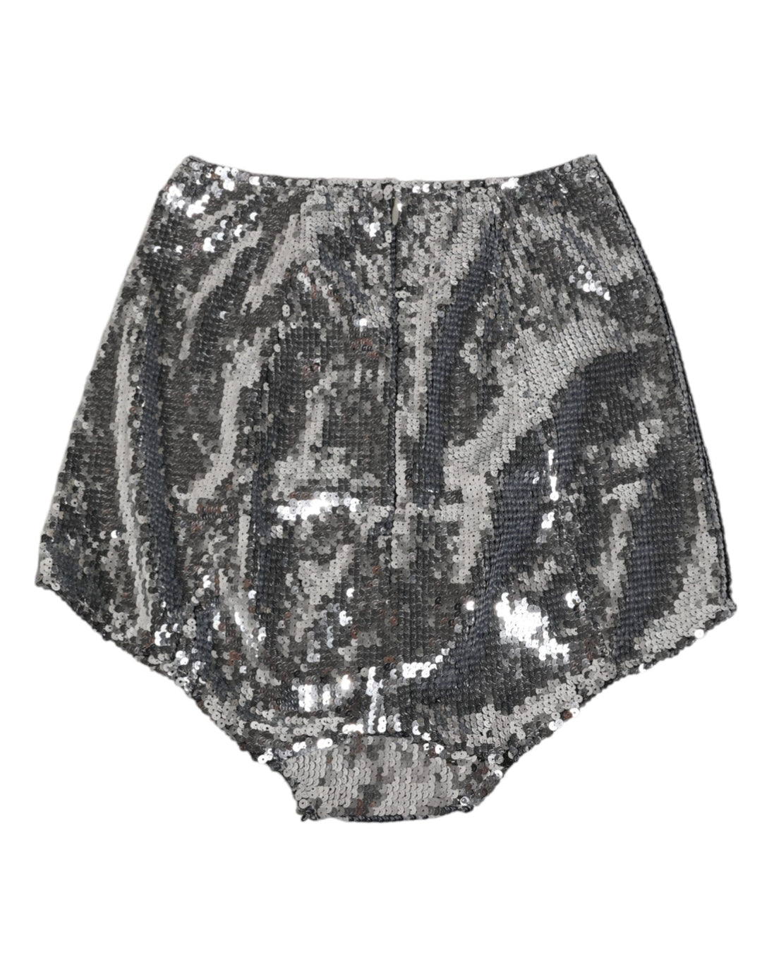 Dolce &amp; Gabbana Silver Nylon Sequined Slip Girdle Panty Underwear