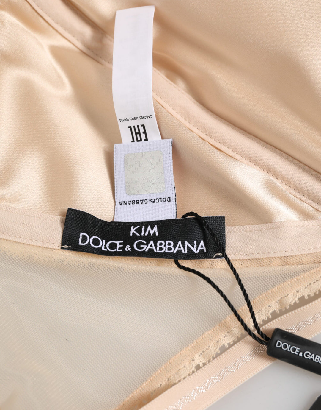 Dolce &amp; Gabbana Beige Nylon Triangle Soft Cup Brassiere Underwear
