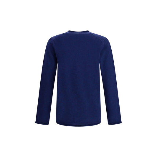 Comme Des Garçons Blue Wool Sweatshirt